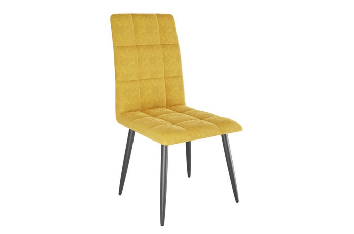 Набор из четырех стульев Турин 2 желтого цвета  - купить Обеденные стулья по цене 23290.0