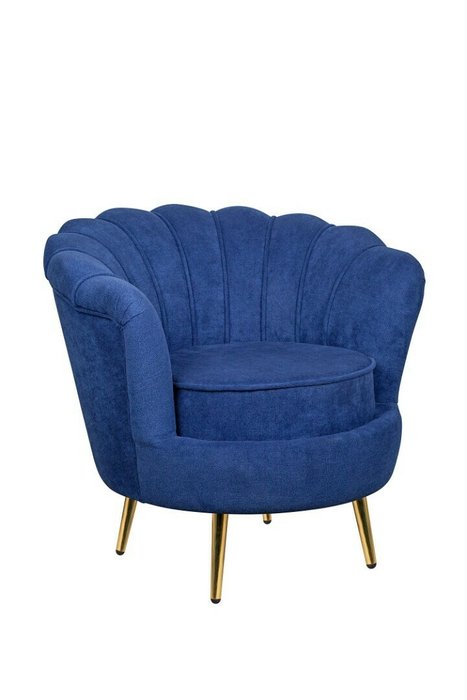 Кресло Pearl синего цвета