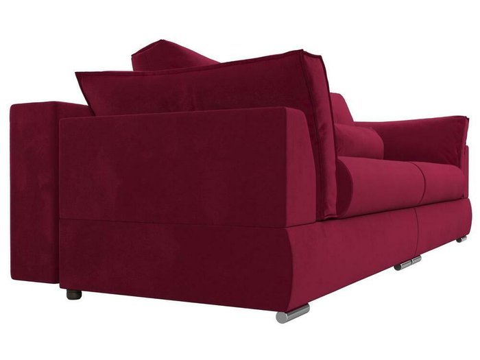 Прямой диван-кровать Пекин бордового цвета - лучшие Прямые диваны в INMYROOM
