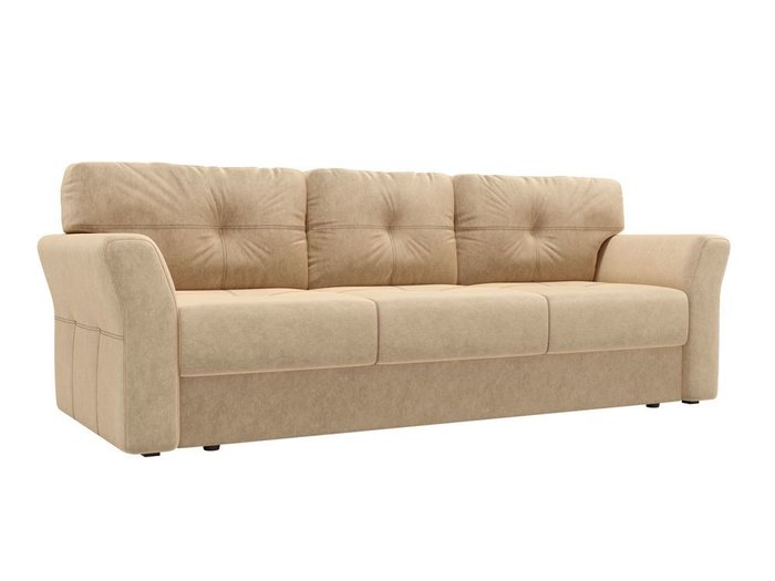 Прямой диван-кровать Манхеттен бежевого цвета