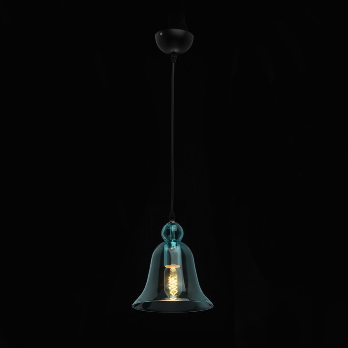  Подвесной светильник Кьянти голубого цвета - купить Подвесные светильники по цене 7410.0