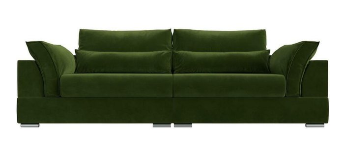 Прямой диван-кровать Пекин зеленого цвета - купить Прямые диваны по цене 76999.0