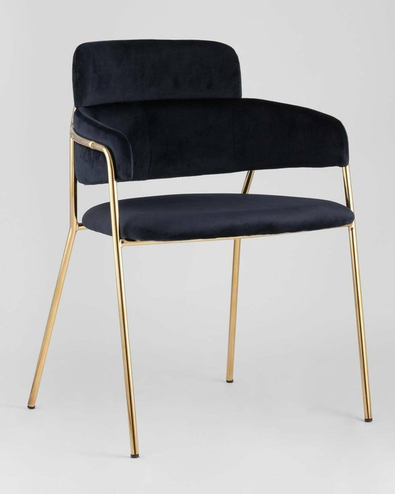 Стул Полин темно-синего цвета - купить Обеденные стулья по цене 13990.0