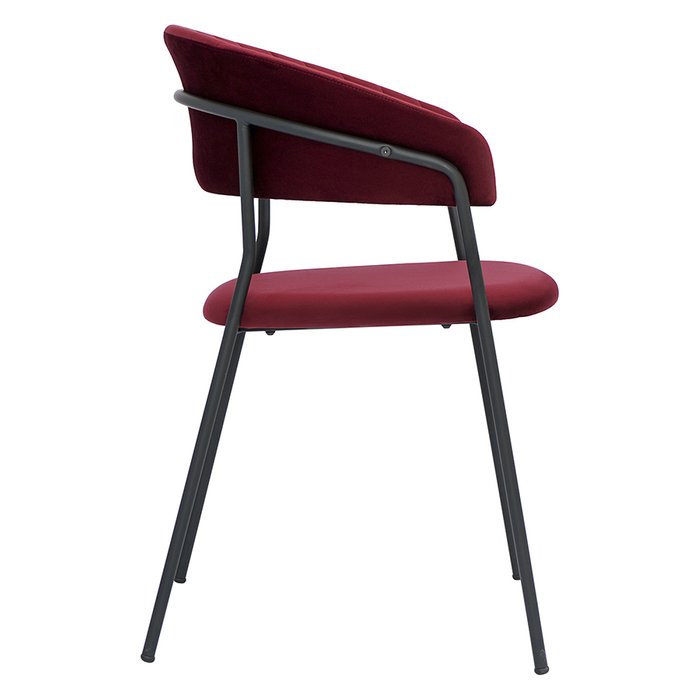 Стул Stefany бордового цвета - лучшие Обеденные стулья в INMYROOM