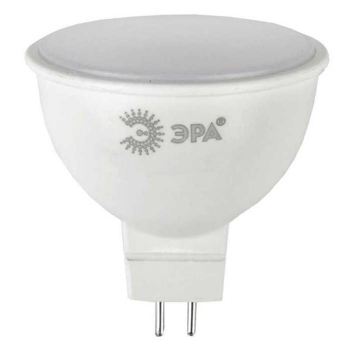 Лампа светодиодная ЭРА GU10 7W 4000K матовая ECO LED MR16-7W-840-GU10