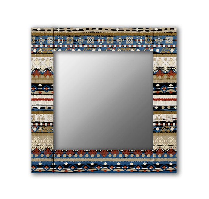 Настенное зеркало Финистер 50х65 синего цвета - купить Настенные зеркала по цене 13190.0
