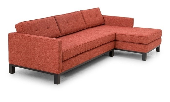 Модульный угловой диван оранжевого цвета - купить Угловые диваны по цене 142500.0