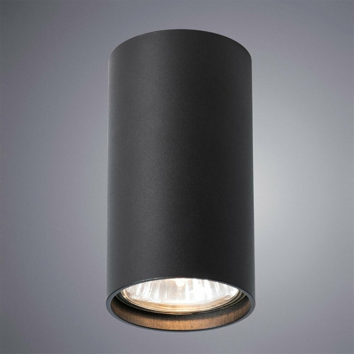 Потолочный светильник из металла черного цвета  - купить Потолочные светильники по цене 650.0