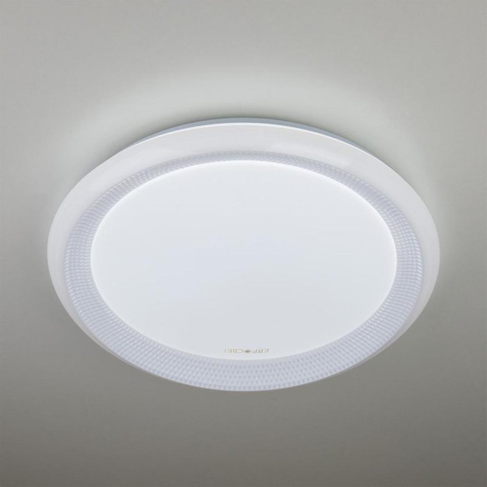 Накладной светодиодный светильник с пультом 40013/1 LED белый