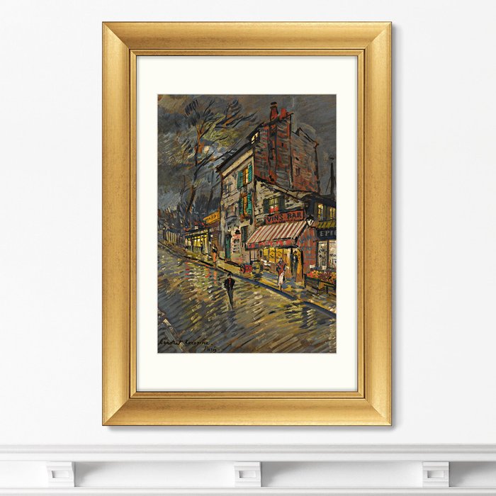 Репродукция картины Paris by night 1923 г.