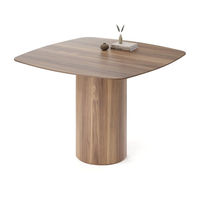 Обеденный стол квадратный Вуррен коричневого цвета - купить Обеденные столы по цене 67035.0