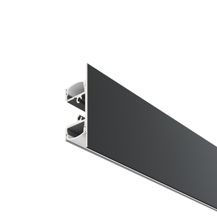Алюминиевый профиль накладной 1.8x4.8 черного цвета