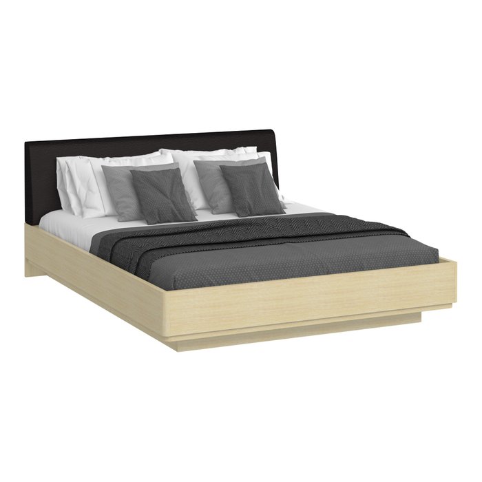 Кровать Элеонора 180х200 с изголовьем черного цвета и подъемным механизмом - купить Кровати для спальни по цене 38528.0