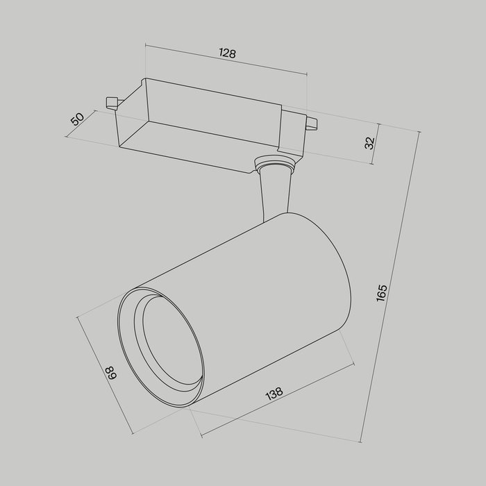 Трековый светильник Technical TR003-1-15W3K-S-B - купить Трековые светильники по цене 1560.0