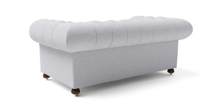Раскладной диван Chesterfield Lux MTR светло-серого цвета - купить Прямые диваны по цене 74600.0