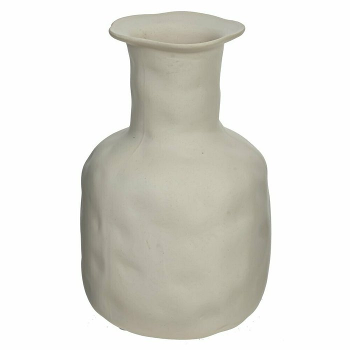 Фарфоровая ваза для искусственных цветов белого цвета