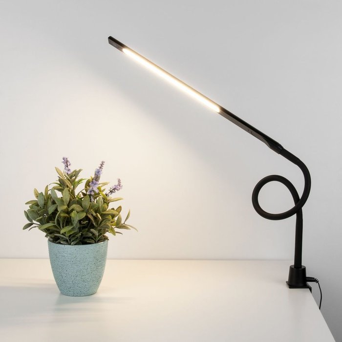 Светодиодная настольная лампа Flex черного цвета - купить Рабочие лампы по цене 5310.0