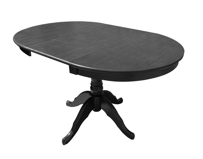 Стол обеденный раздвижной черного цвета - купить Обеденные столы по цене 39825.0