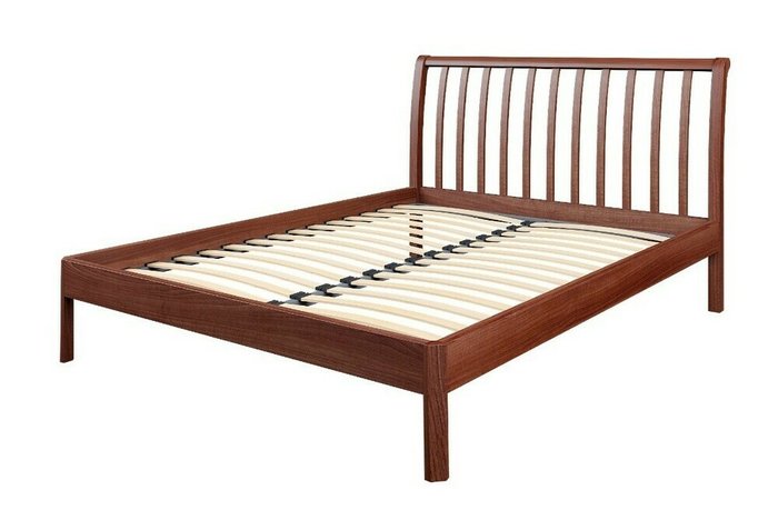 Кровать с ортопедическим основанием Stella 160х200 коричневого цвета - купить Кровати для спальни по цене 34942.0