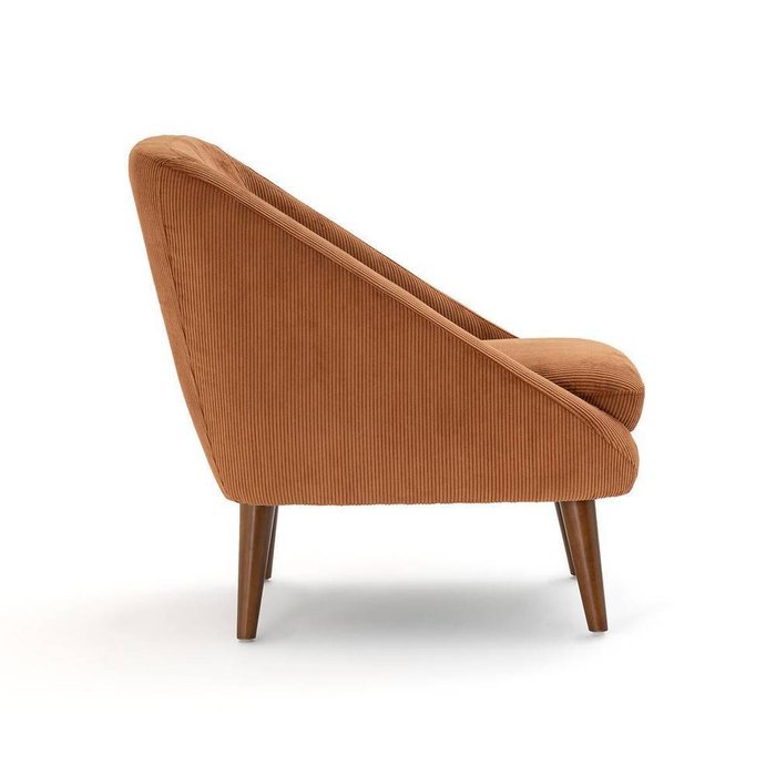 Кресло из вельвета Smon коричневого цвета - лучшие Интерьерные кресла в INMYROOM
