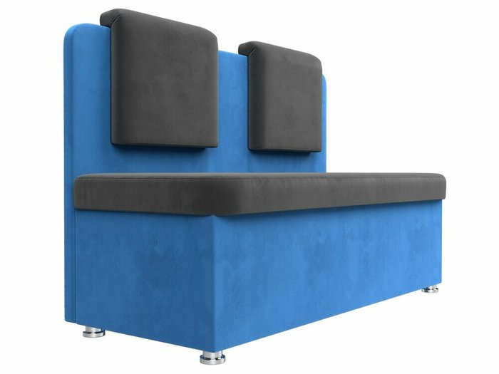 Диван Маккон серо-голубого цвета - лучшие Прямые диваны в INMYROOM