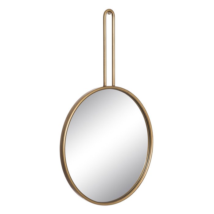 Зеркало настенное в металлической раме золотого цвета  - купить Настенные зеркала по цене 6100.0
