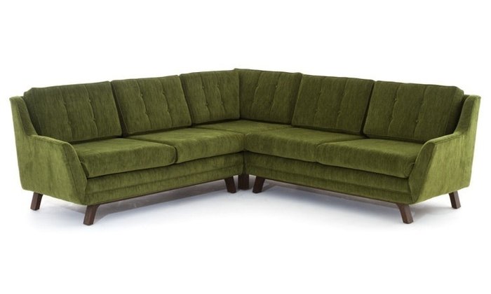 Модульный угловой диван зеленого цвета - купить Угловые диваны по цене 159900.0