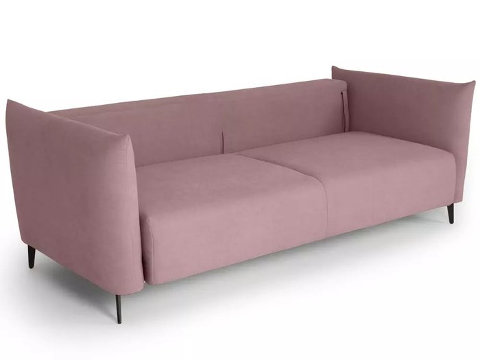 Диван-кровать Menfi розового цвета с металлическими ножками - лучшие Прямые диваны в INMYROOM