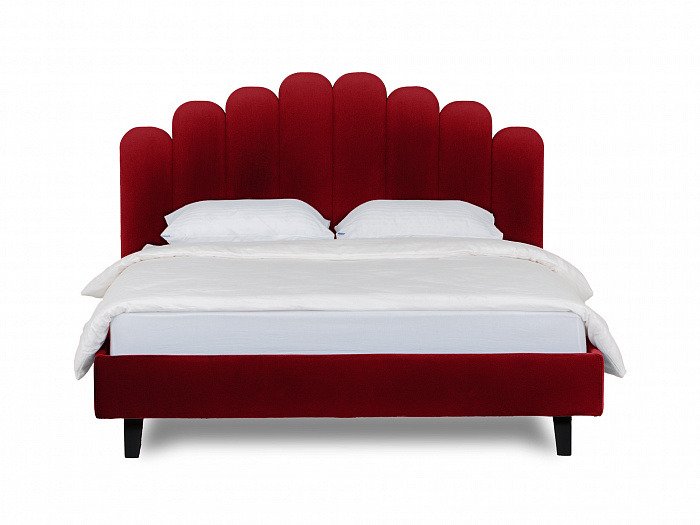 Кровать Queen Sharlotta L бордового цвета 160х200