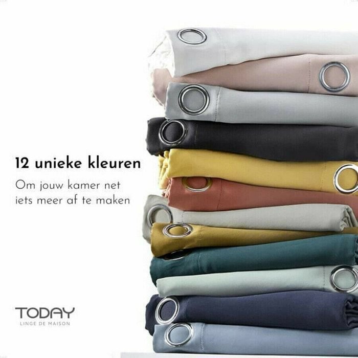 Занавес TODAY Essential Denim 140 x 240 см - лучшие Шторы в INMYROOM