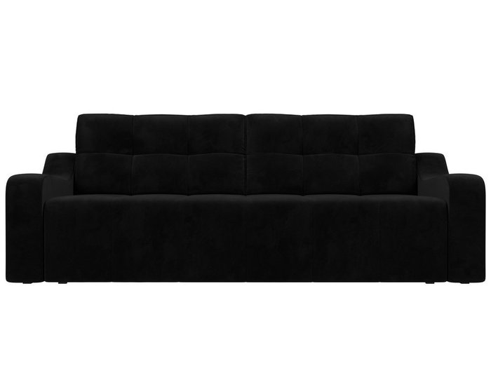 Прямой диван-кровать Итон черного цвета - купить Прямые диваны по цене 48999.0