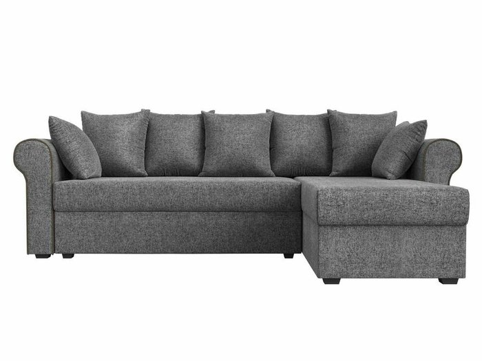 Угловой диван-кровать Рейн серого цвета правый угол - купить Угловые диваны по цене 35999.0