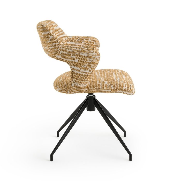 Кресло для столовой вращающееся Asyar желтого цвета - лучшие Интерьерные кресла в INMYROOM