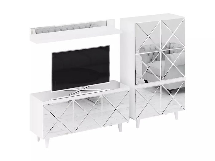 Композиция Kristal 2 с зеркальным фасадом   
