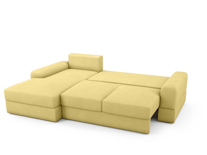 Угловой Диван-кровать Elke левый  желтого цвета - купить Угловые диваны по цене 81900.0