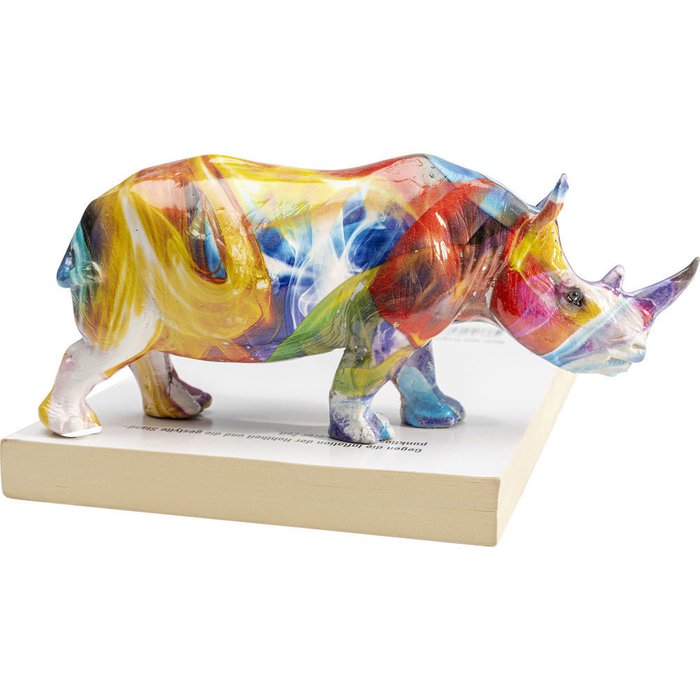 Статуэтка Rhino желтого цвета - купить Фигуры и статуэтки по цене 2370.0 Статуэтка Rhino желтого цвета - купить Фигуры и статуэтки по цене 2370.0