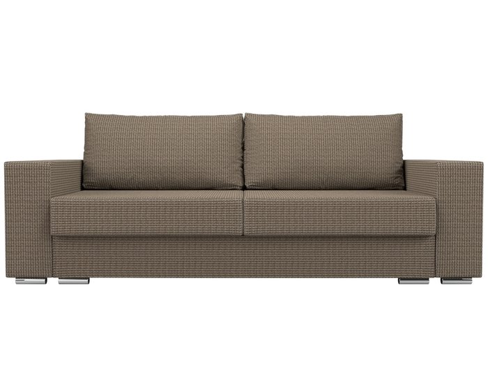 Прямой диван-кровать Исланд коричневого цвета - купить Прямые диваны по цене 49999.0
