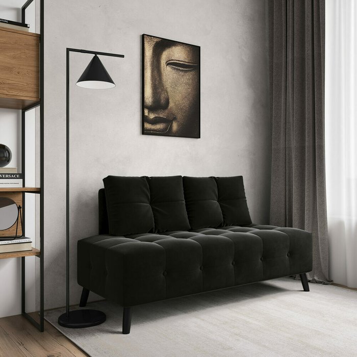 Диван Манхэттен черного цвета - лучшие Прямые диваны в INMYROOM
