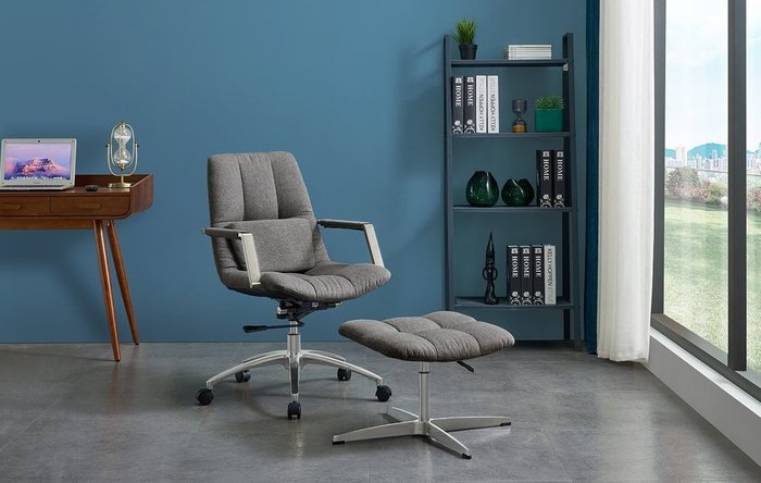 Кресло Taylor серого цвета - купить Офисные кресла по цене 42575.0