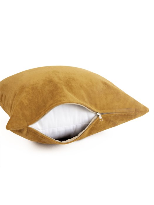 Декоративная подушка Opera 45х45 горчичного цвета - купить Декоративные подушки по цене 1302.0
