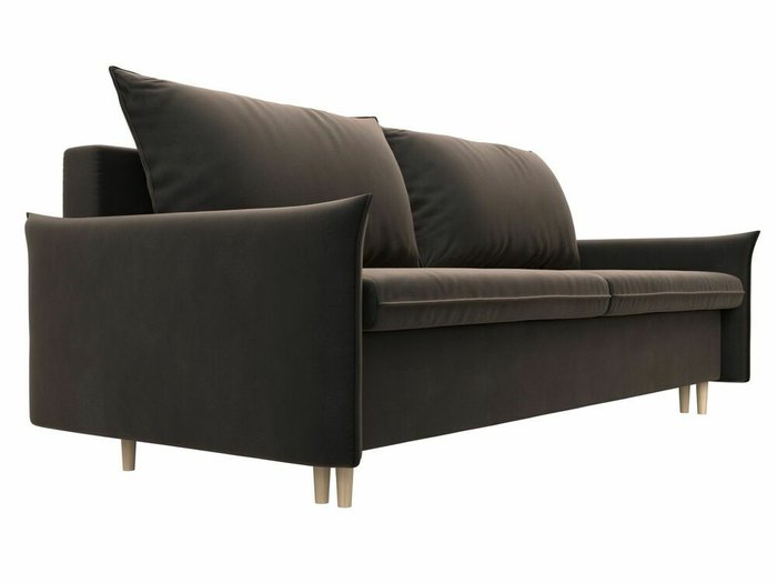 Прямой диван-кровать Хьюстон коричневого цвета - лучшие Прямые диваны в INMYROOM