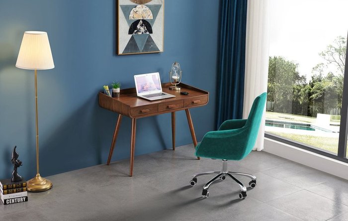 Стол письменный Oxford коричневого цвета - купить Письменные столы по цене 55020.0