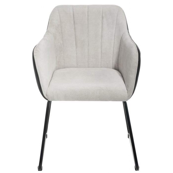 Стул Stef на металлическом каркасе с обивкой светло-серого цвета - купить Обеденные стулья по цене 6660.0