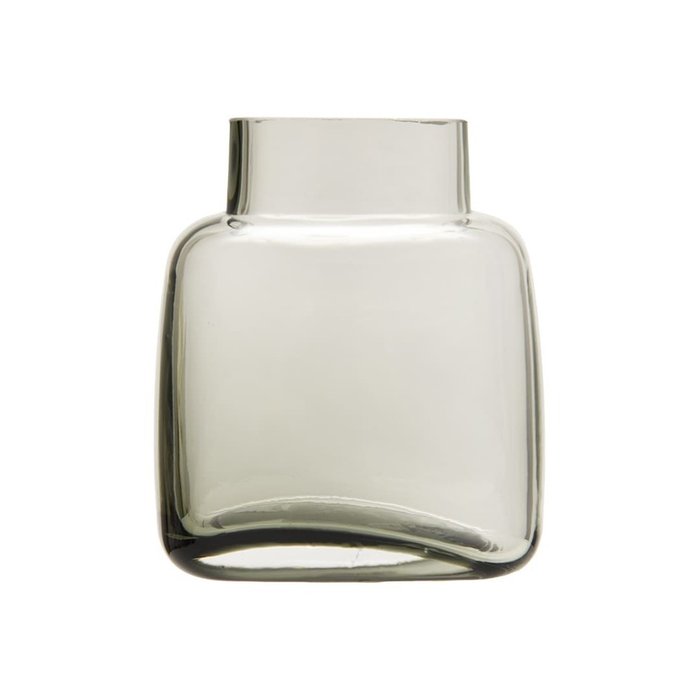 Декоративная стеклянная ваза серого цвета - купить Вазы  по цене 1551.0
