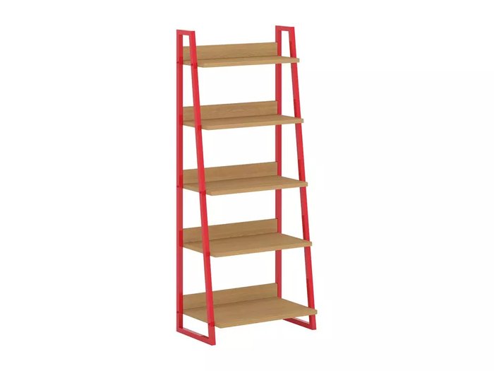 Стеллаж Board с каркасом красного цвета