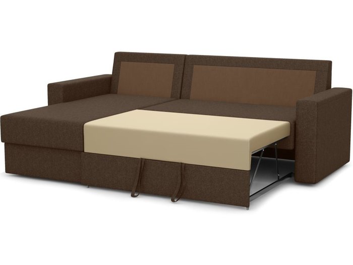 Угловой диван-кровать Лео серого цвета - лучшие Угловые диваны в INMYROOM