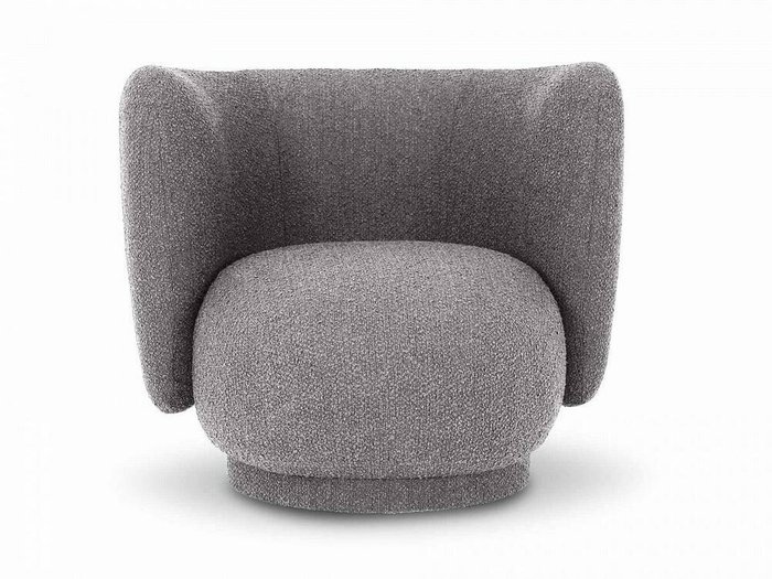 Кресло Lucca вращающееся серого цвета - купить Интерьерные кресла по цене 57060.0