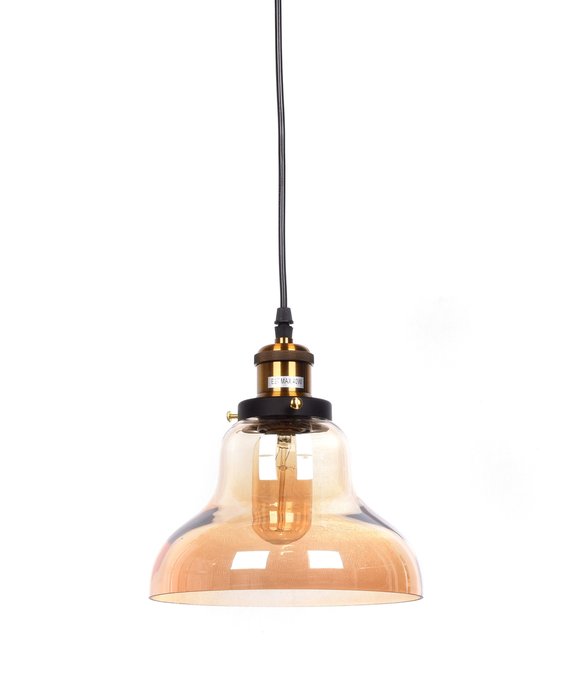 Подвесной светильник Zubi янтарного цвета - лучшие Подвесные светильники в INMYROOM