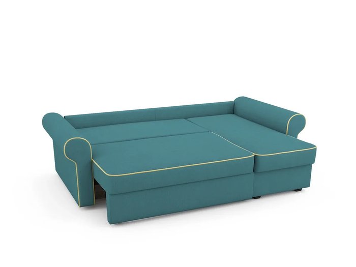 Угловой Диван-кровать Tulon правый бирюзового цвета - купить Угловые диваны по цене 75400.0