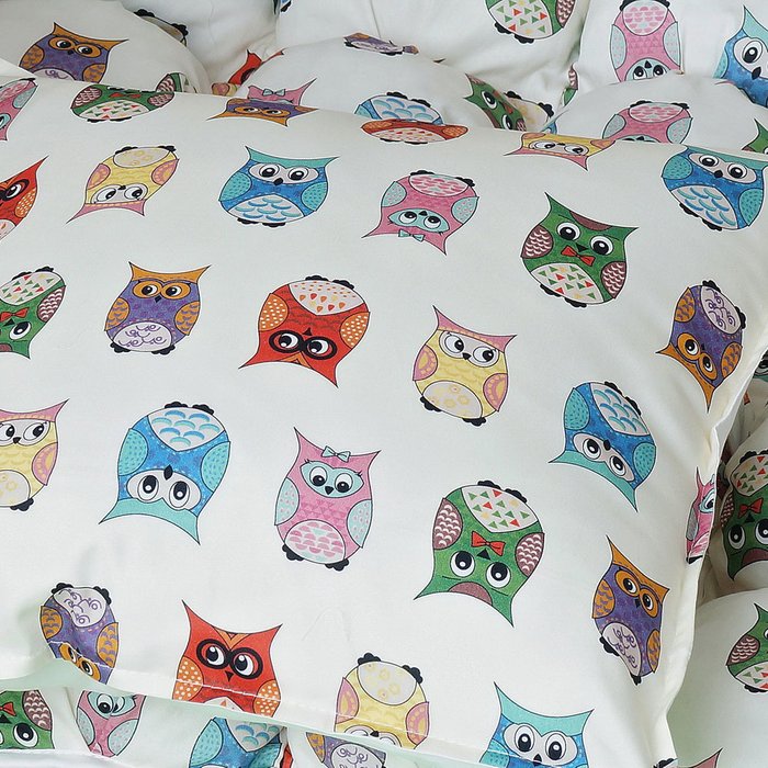 Чехол для подушки Funky Owl из хлопка - лучшие Декоративные подушки в INMYROOM